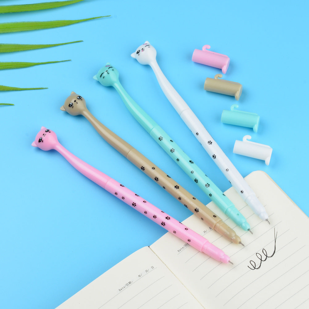 Wholesale Plastic Cartoon Tall Cat Gel Pen